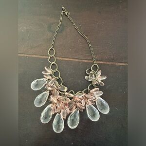 Vintage Pink Cluster Necklace